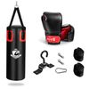 Costway Hanging Punching Bag Set Boxing Bag-Black