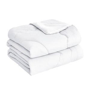 LINENOVA Cooling Blanket Comforter Summer Quilt - Queen,White