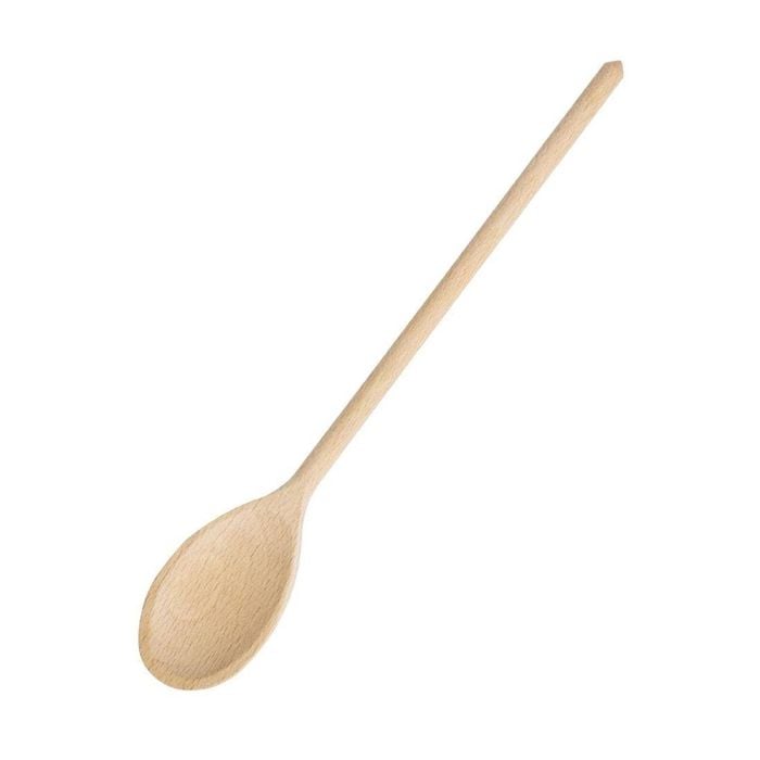 Nisbets Essentials Wooden Spoon Beech Wood 305mm 12" Cooking Utensil