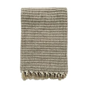 Cdsi Loom Waffle Throw Recycled Cotton Beige And Natural 130x180cm
