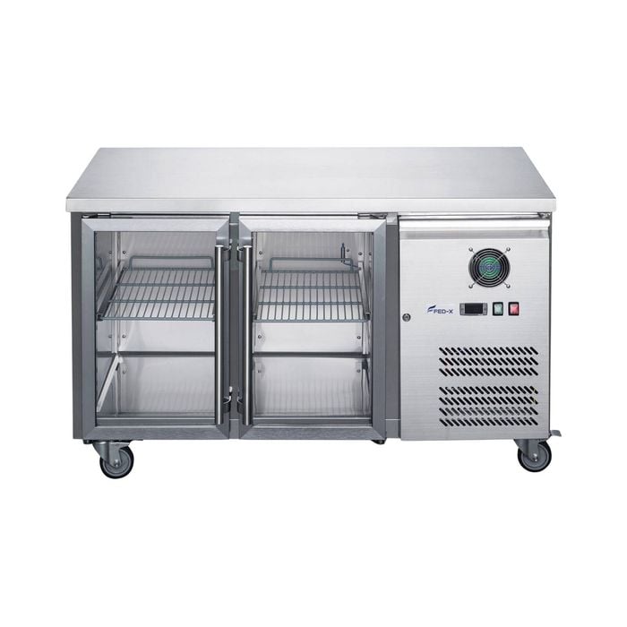 FED-X Undercount Double Door Bench Fridge XUB6C13G2V 170L