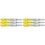 18pc Target Pro Grip Vision Polycarbonate Dart Shaft Medium - Yellow