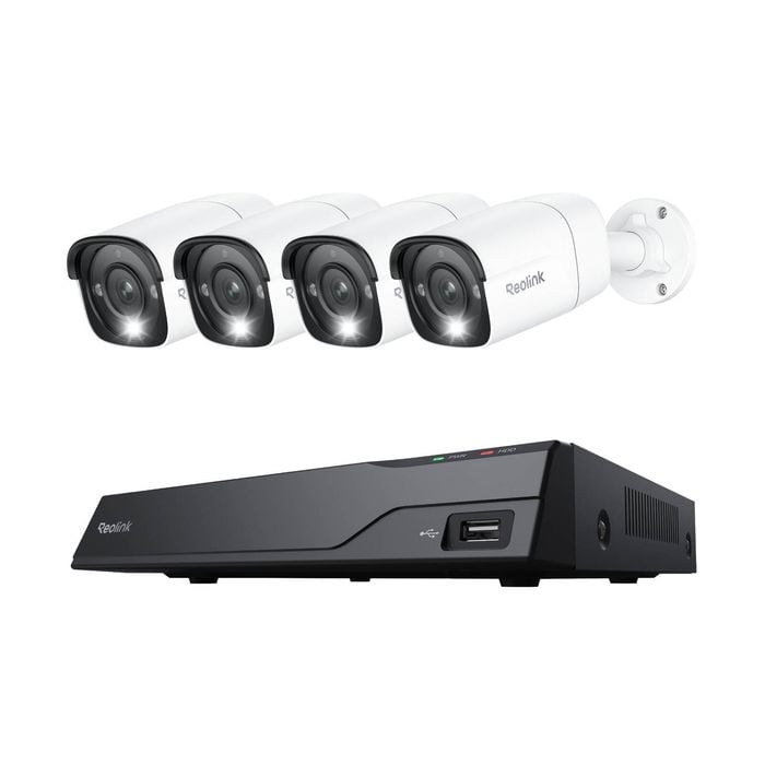 Reolink NVS8-12MB4 - 12MP PoE Security Kit, 8-Channel NVR With Built-In 2TB HDD, Smart Detection, 24/7 Recording