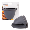 2pc Appetito Heat Resistant Silicone Oven Mitts w/ Ridgid Grips Set Grey