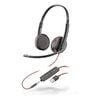 Plantronics/poly Blackwire 3225 Headset, Usb-a, Stereo, 3.5mm Duo Corded, Noise Canceling