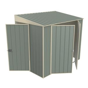 Build-a-Shed 1.5 x 2.3 x 2.0m Skillion Double Hinged Side Door Shed - Green