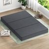 STARRY EUCALYPT Folding Mattress 3-Fold Foldable Foam Double Linen Grey
