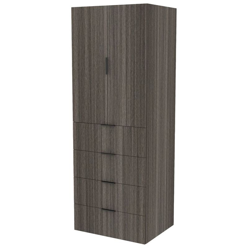Lugna 2048 x 750 x 580mm Storm Hanging 4 Drawers Double Door Storage Cabinet
