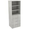 Lugna 2048 x 750 x 580mm Mist 2 Shelf 4 Drawer Storage Cabinet