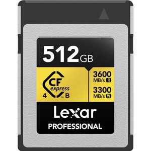 Lexar Professional Gold Series CFexpress 4.0 Type B Card - 512GB