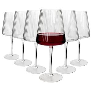 Argon Tableware Chelsea Optic Crystal Red Wine Glasses - 630ml - Pack Of 6