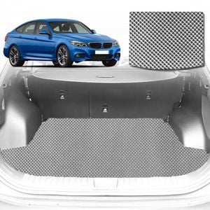 6D Diamond Car Boot Mat for BMW 3 Series (F30 F31)2011-2018-Sedan-Cargo Mat-Grey-Outback GT