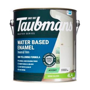 Taubmans 4L Accent Semi Gloss Water Based Enamel Paint