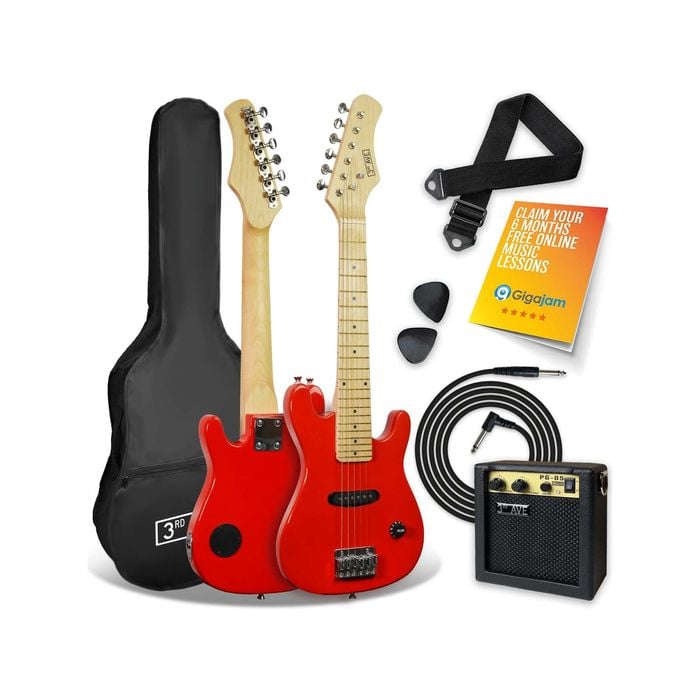 3rd Avenue Junior Electric Guitar Pack - Red