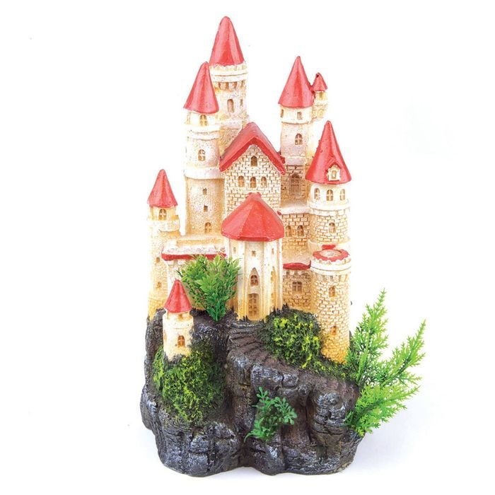 Kazoo Castle W/Plants & Red Roof (18705)