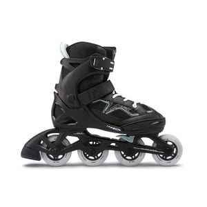 Decathlon - Kids' Inline Fitness Skate Fit3 - Black/Khaki - Au C13/2.5 - Eu 32/35