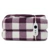 Dreamaker Gingham Plush Electric Heated Throw Blanket Cherry - 180x200cm | Overheat Protection, 9 Heat Setting, Machine Washable