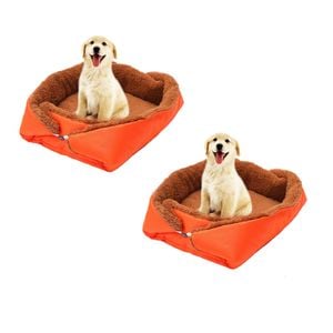 SOGA 2X Orange Dual-Purpose Cushion Nest