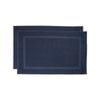 Chateau 2pack Bath Mat 50x75cm Navy