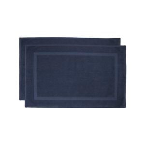 Chateau 2pack Bath Mat 50x75cm Navy
