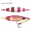 Black Magic Flipper Jig 150g Slow Pitch Fishing Jig Pink/Lumo Stripe