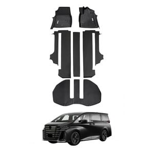 AUSGO Floor Mats & Boot Liner Set for Toyota Alphard AH30 2015-2023 Car Floor Liners Cargo Mat