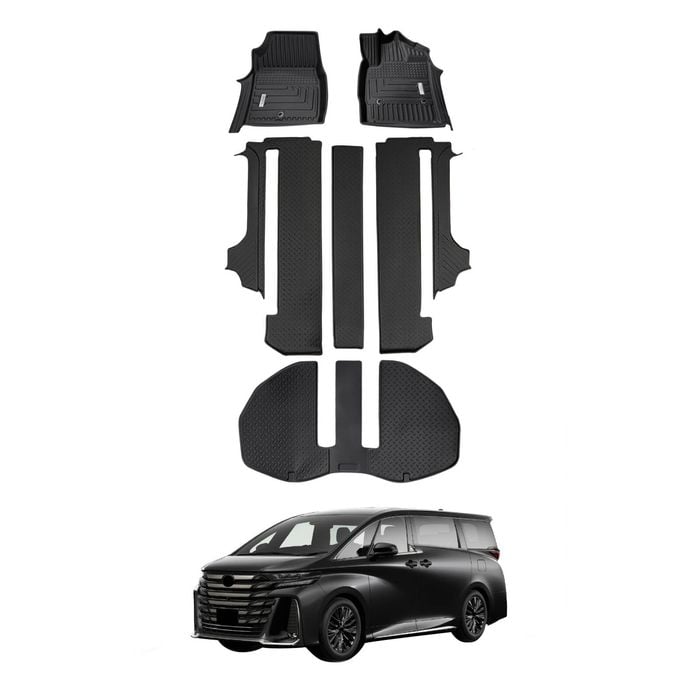 AUSGO Floor Mats & Boot Liner Set for Toyota Alphard AH30 2015-2023 Car Floor Liners Cargo Mat