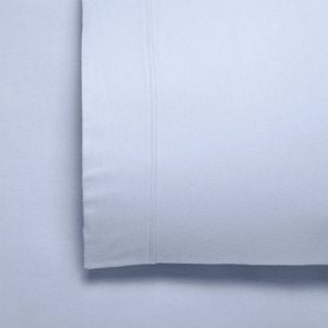 Bianca Fletcher Cotton  Flannelette Sheet Set Steel Blue - Single Bed