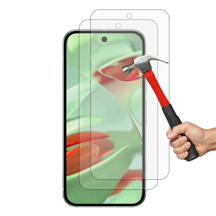 2 Pack MEZON Google Pixel 9 Clear Tempered Glass Screen Protectors