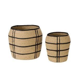 Amalfi Trace Baskets Set Of 2 Natural