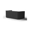 Modern Hotel Lobby HALO Reception Desk 240cm(W)x82cm(D)x105cm(H)- Black