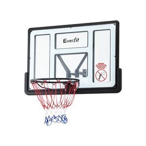 Everfit 43-inch Wall Mount Kids Basketball Hoop Backboard Outdoor Sports White