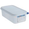 Araven Gastronorm Containers With Lids Polypropylene 1/4 Size 100mm 4 Pack