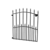 Peak 840mm Black Steel No-Dig Fencing Sheffield Fence Gate