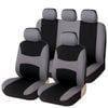 Catzon 9 Pcs Car Seat Covers Airbag Compatible Split Rear For Car Truck Suv-grey