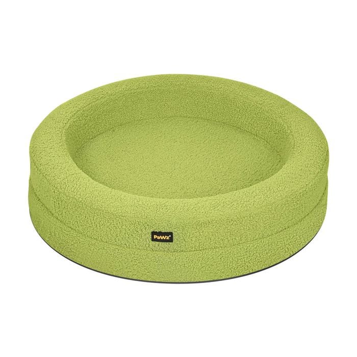 PaWz L Size Memory Foam Donut Dog Bed - Green