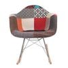 SK Designer Living | Replica Eames RAR Rocking Chair | Fabric - Multicoloured V2
