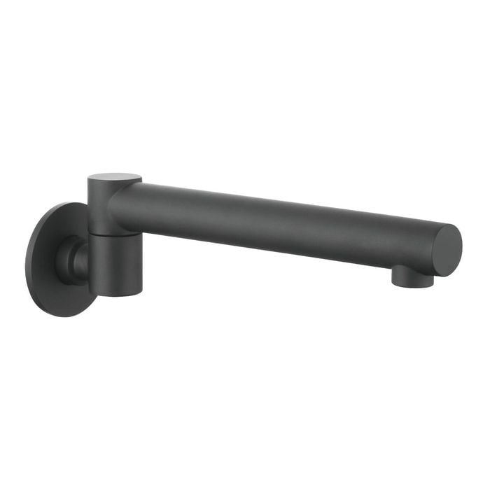 Mondella Black Matte Resonance Straight Bath Swivel Spout