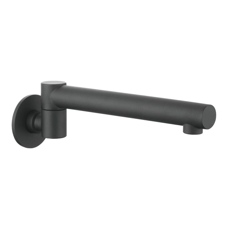 Mondella Black Matte Resonance Straight Bath Swivel Spout