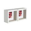 Nicola Spring 5 Piece 4 x 4 3D Shadow Deep Box Photo Frame Set - Craft Display Picture Frame with 2 x 2 Mount