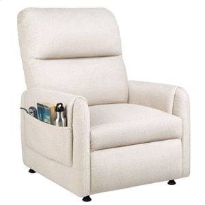 Alfordson Recliner Chair Electric Auto Recline Armchair Lounge Sofa Fabric Beige