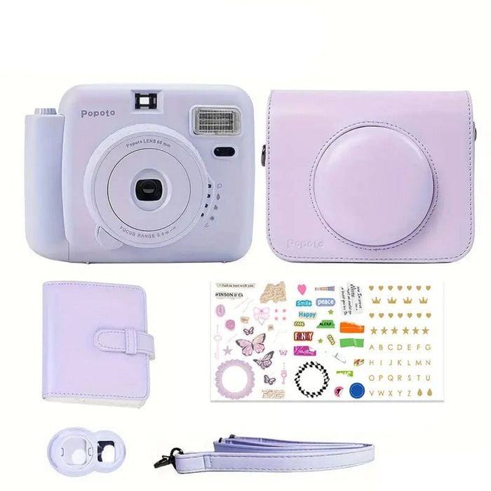 NNETM Instant Camera Gift Bundle with PU Case