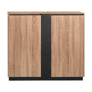 Modern Home ADRIANO Credenza Cabinet 117cm(W) x 40(D) x 103(H)- Light Brown