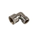 Brasshards 15mm Chrome Plated Male / Female Brass Elbow LF