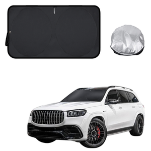 Front Windscreen Sun Shade for Mercedes-Benz GLS-Class 2020 - Current (X167) - Standard 150 x 85 cm - Black
