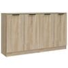 vidaXL 2x Sideboards Composite Cupboard Organiser Storage