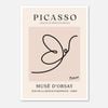 Galrie Pablo Picasso Animal Series Minimalist Line Art Print for Modern Decor, Poster Only, 50 x 70cm (20 x 28inch)