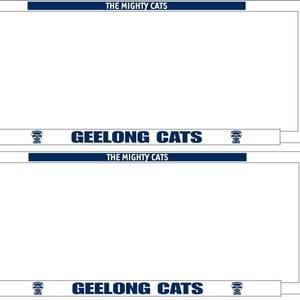 AFL Car Number Plate Frame Set Of Two - Geelong Cats - Front/Back