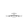Ignite Laser Boeing C-17 Globemaster III - Strategic Transport Aircraft Silhouette Metal Wall Art Rustic Metal 47 inch - 120 cm