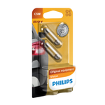 Philips 12V 5W SV8.5 Incandescent Standard Signalling Globe - 2 Pack